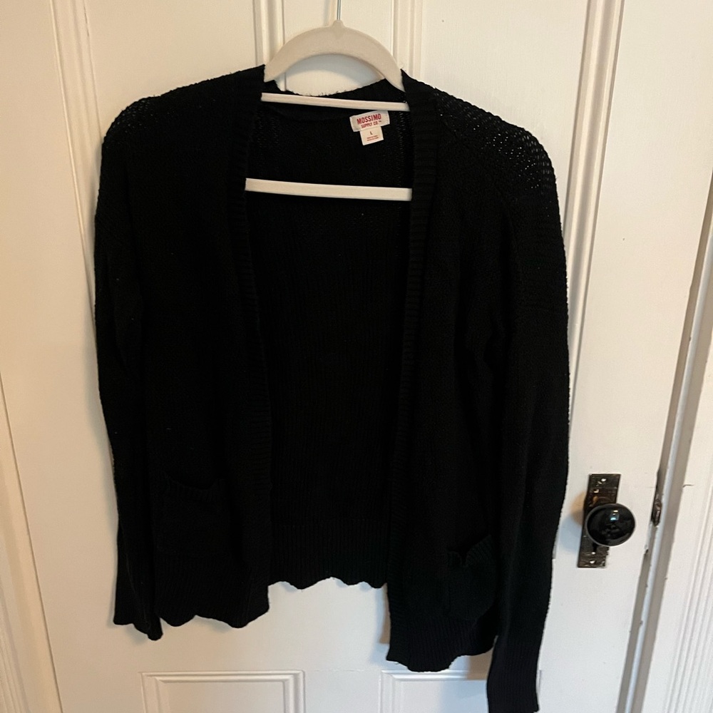Black cardigan